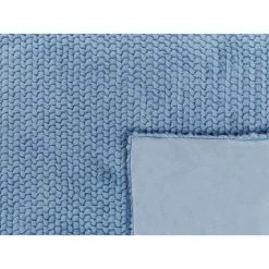 Beliani Plaid BJAS - Blauw Polyester -Bedbekleding schommelt. 00e4093bcabb4b40a9d4b99514a6b746