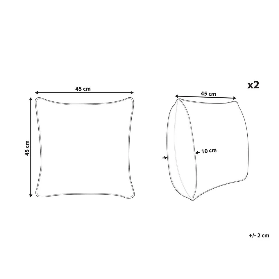 Beliani Sierkussen SHALLOT - Multicolor Katoen 3 Beliani Sierkussen SHALLOT - Multicolor Katoen - Afbeelding 3