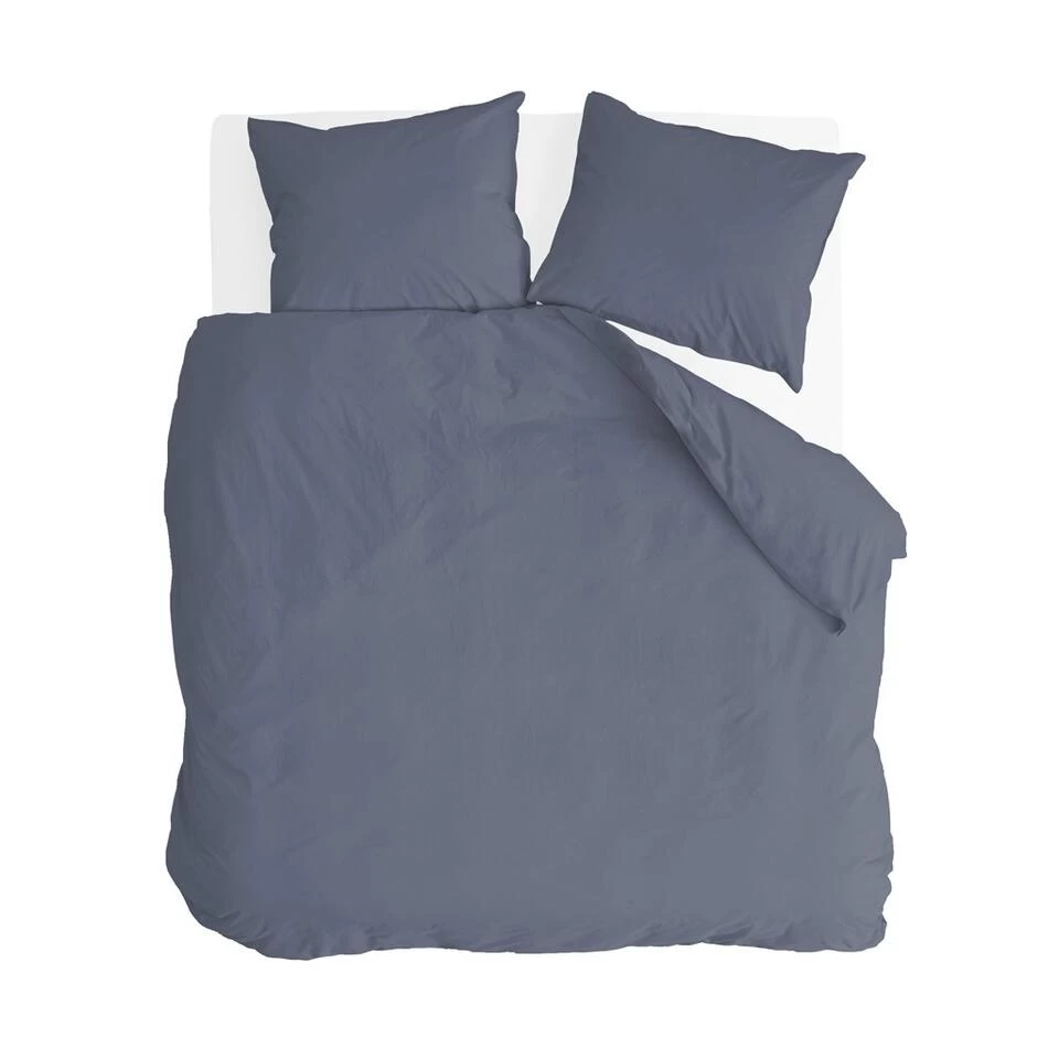 Byrklund - Dekbedovertrek Sleep Softly - 200x220 Cm - Donker Blauw 1 Byrklund - Dekbedovertrek Sleep Softly - 200x220 Cm - Donker Blauw