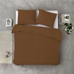 Byrklund - Dekbedovertrek Sleep Softly - 200x220 Cm - Cognac -Bedbekleding schommelt. 1000012946 0102