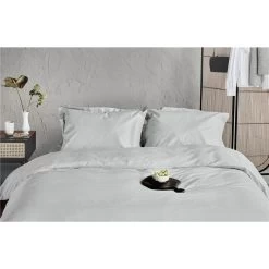Walra - Dekbedovertrek Forever Cotton - 240x220 Cm - Licht Grijs -Bedbekleding schommelt. 1000018414 0102