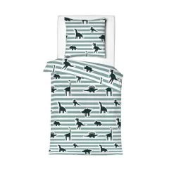 Mistral Home Dekbedovertrek 100% Katoen Flanel Dino 140x200 Cm