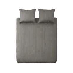 Ten Cate 100% Katoensatijnen Eenpersoons Dekbedovertrek - 140x200/220 - Taupe