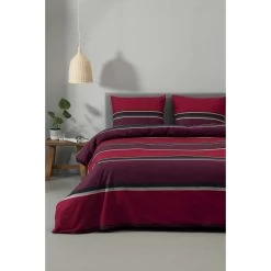 Ten Cate Katoenen Lits Jumeaux Dekbedovertrek - 240x200/220 - Thor Rood -Bedbekleding schommelt. 1000023974 0110