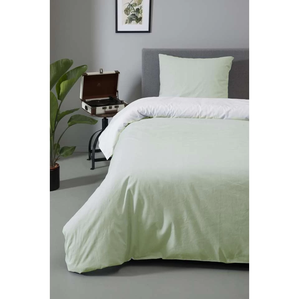 Ten Cate Katoenen Double Face Tweepersoons Dekbedovertrek - 200x200/220 - Malaga 4 Ten Cate Katoenen Double Face Tweepersoons Dekbedovertrek - 200x200/220 - Malaga - Afbeelding 4