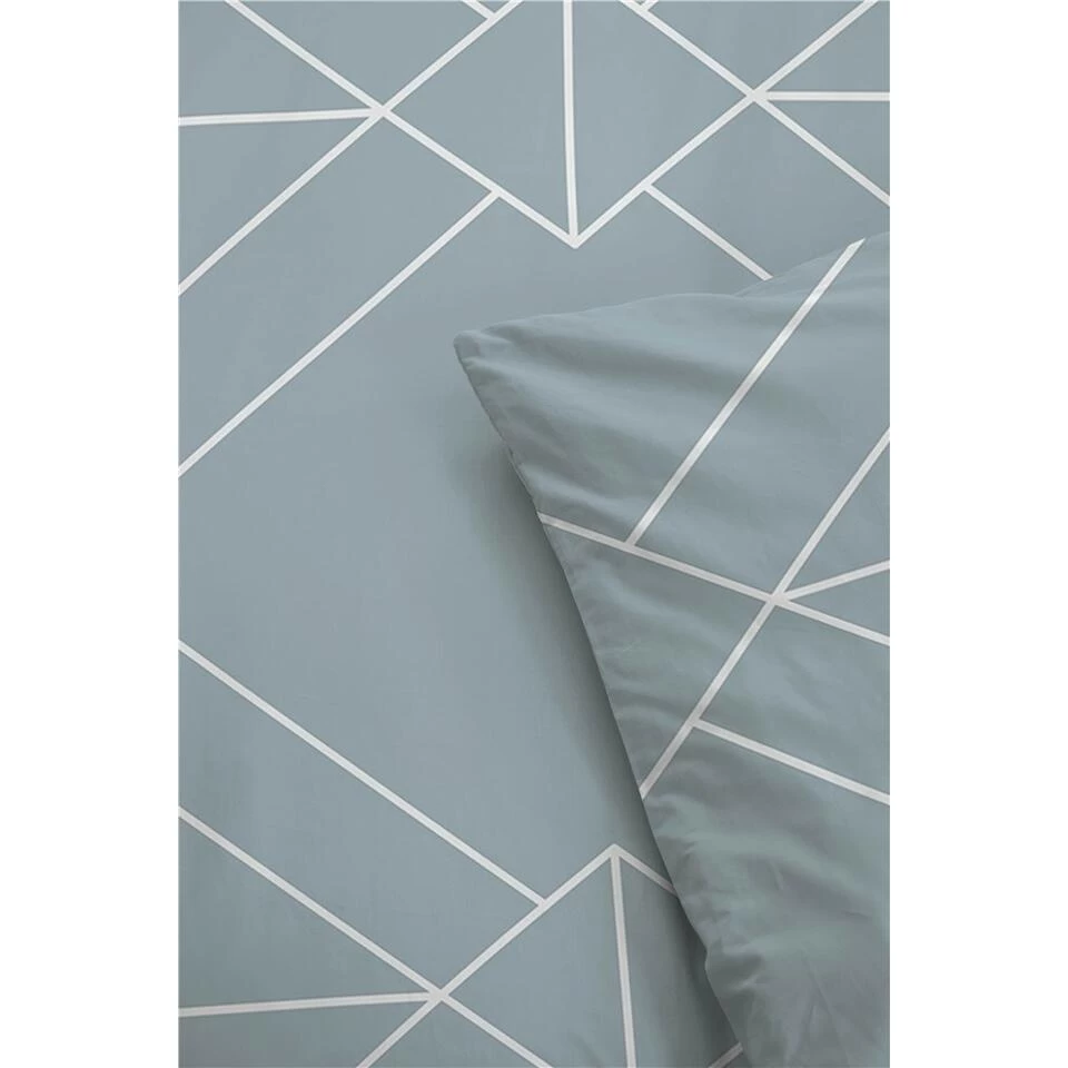 Byrklund - Dekbedovertrek Blue Graphic - 240x220 Cm - Licht Blauw 2 Byrklund - Dekbedovertrek Blue Graphic - 240x220 Cm - Licht Blauw - Afbeelding 2