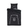 Kidzroom Bear Dekbedovertrek - 120x150 - Zwart