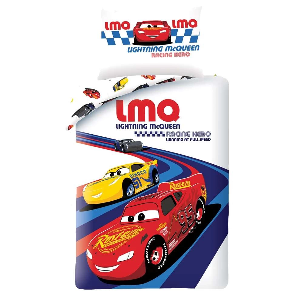 Disney Cars Dekbedovertrek LMQ - Eenpersoons - 140 X 200 Cm - Katoen 1 Disney Cars Dekbedovertrek LMQ - Eenpersoons - 140 X 200 Cm - Katoen