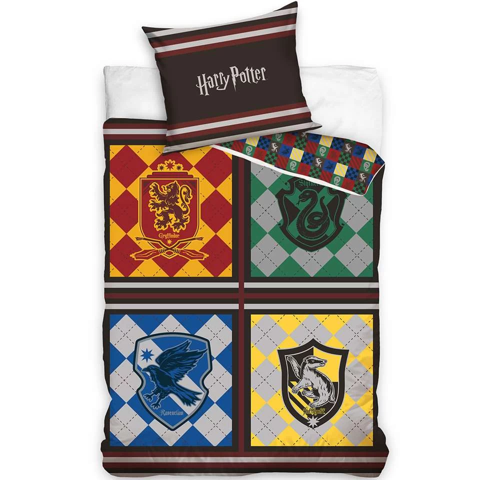 Harry Potter Dekbedovertrek School - Eenpersoons - 140 X 200 Cm - Katoen 1 Harry Potter Dekbedovertrek School - Eenpersoons - 140 X 200 Cm - Katoen