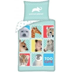 Animal Planet Dekbedovertrek Cute - Eenpersoons - 140 X 200 Cm - Katoen