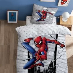 Spider-Man SpiderMan Dekbedovertrek Hero - Eenpersoons - 140 X 200 Cm - Katoen 5 Spider-Man SpiderMan Dekbedovertrek Hero - Eenpersoons - 140 X 200 Cm - Katoen -Bedbekleding schommelt. 1000025573 0102