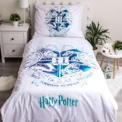 Harry Potter Dekbedovertrek - Eenpersoons - 140 X 200 Cm - Katoen -Bedbekleding schommelt. 1000025578 0102