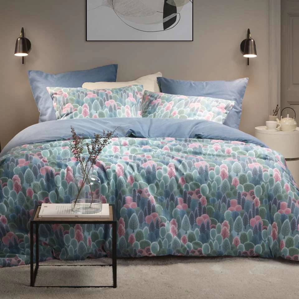 De Witte Lietaer Dekbedovertrek Bavaria - 200 X 200/220 Cm - Katoen Flanel 3 De Witte Lietaer Dekbedovertrek Bavaria - 200 X 200/220 Cm - Katoen Flanel - Afbeelding 3