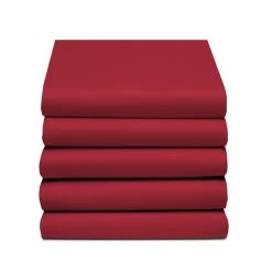 Damai Hoeslaken Double Jersey (tot 25cm) - 180x220cm Of 200x200cm - Rood -Bedbekleding schommelt. 1000030420 0102
