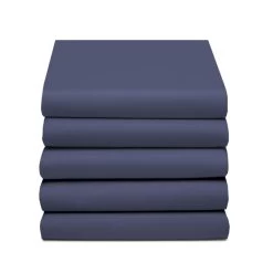 Damai Hoeslaken Double Jersey (tot 25cm) - 180x220cm Of 200x200cm - Donkerblauw -Bedbekleding schommelt. 1000030512 0102
