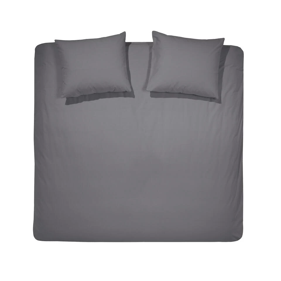 Cinderella Dekbedovertrek Weekend - Katoen - 260x200/220 Cm - Antraciet 1 Cinderella Dekbedovertrek Weekend - Katoen - 260x200/220 Cm - Antraciet