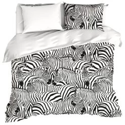 De Witte Lietaer Dekbedovertrek Zebra - 240 X 220 Cm - Katoen Satijn