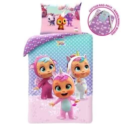 Cry Babies Dekbedovertrek Dreamy - Eenpersoons - 140 X 200 Cm - Katoen 7 Cry Babies Dekbedovertrek Dreamy - Eenpersoons - 140 X 200 Cm - Katoen -Bedbekleding schommelt. 1000031343 0103