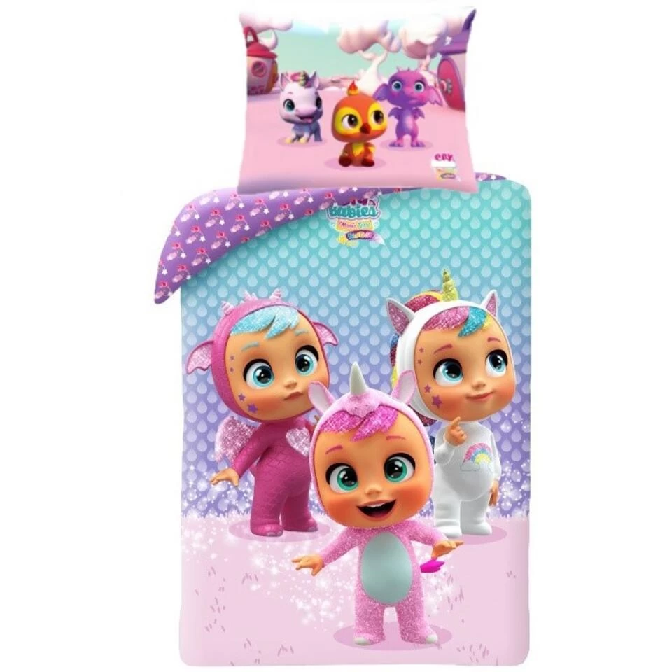 Cry Babies Dekbedovertrek Dreamy - Eenpersoons - 140 X 200 Cm - Katoen 1 Cry Babies Dekbedovertrek Dreamy - Eenpersoons - 140 X 200 Cm - Katoen