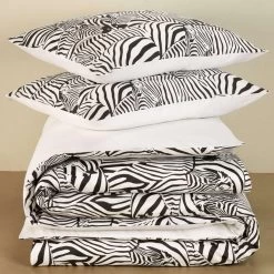 De Witte Lietaer Dekbedovertrek Zebra - 260 X 240 Cm - Katoen Satijn -Bedbekleding schommelt. 1000031352 0103