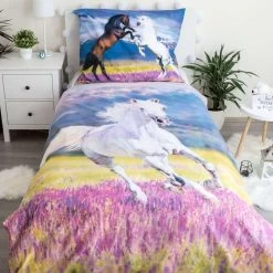 Animal Pictures Dekbedovertrek Paard - 140 X 200 Cm - Katoen -Bedbekleding schommelt. 1000031999 0102