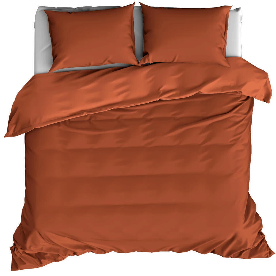 De Witte Lietaer Dekbedovertrek Katoen Satijn Olivia - 260 X 240 Cm - Bruin 1 De Witte Lietaer Dekbedovertrek Katoen Satijn Olivia - 260 X 240 Cm - Bruin