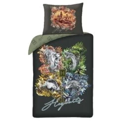 Harry Potter Dekbedovertrek Zweinstein Logo - 140 X 200 Cm - Katoen