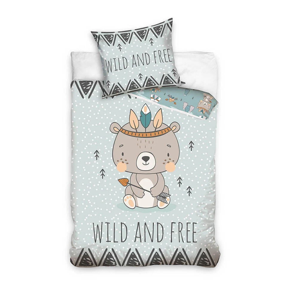 Animal Pictures Dekbedovertrek Wild And Free - 140 X 200 Cm - Katoen 1 Animal Pictures Dekbedovertrek Wild And Free - 140 X 200 Cm - Katoen