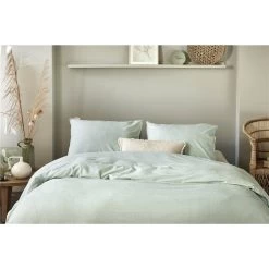 Walra - Dekbedovertrek Vintage Cotton - 200x220 Cm - Jade 6 Walra - Dekbedovertrek Vintage Cotton - 200x220 Cm - Jade -Bedbekleding schommelt. 1000034084 0102