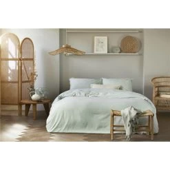 Walra - Dekbedovertrek Vintage Cotton - 200x220 Cm - Jade 7 Walra - Dekbedovertrek Vintage Cotton - 200x220 Cm - Jade -Bedbekleding schommelt. 1000034084 0103