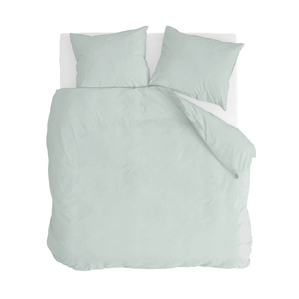 Walra - Dekbedovertrek Vintage Cotton - 200x220 Cm - Jade 1 Walra - Dekbedovertrek Vintage Cotton - 200x220 Cm - Jade