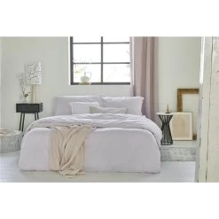 Walra - Dekbedovertrek Vintage Cotton - 140x220 Cm - Lila -Bedbekleding schommelt. 1000034112 0103