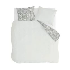 Walra - Dekbedovertrek Perfect Paisley - 240x220 Cm - Off White