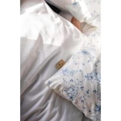 Dindi Home - Dekbedovertrek English Breakfast - 140x220 Cm - Blauw -Bedbekleding schommelt. 1000034545 0103