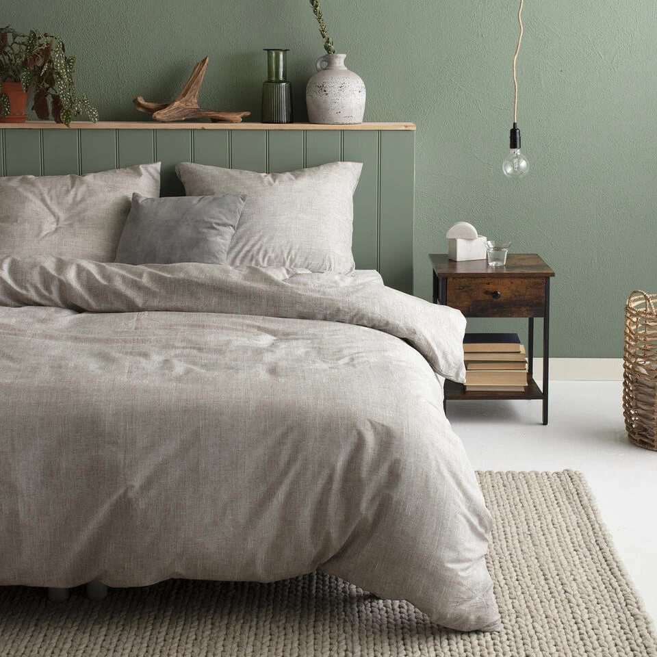 Cinderella Dekbedovertrek Lyn - Katoen - 200x200/220 Cm - Natural Linnen 2 Cinderella Dekbedovertrek Lyn - Katoen - 200x200/220 Cm - Natural Linnen - Afbeelding 2