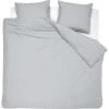 Damai Dekbedovertrek Organic Satijn Light Grey-1-persoons (140 X 200/220 Cm)
