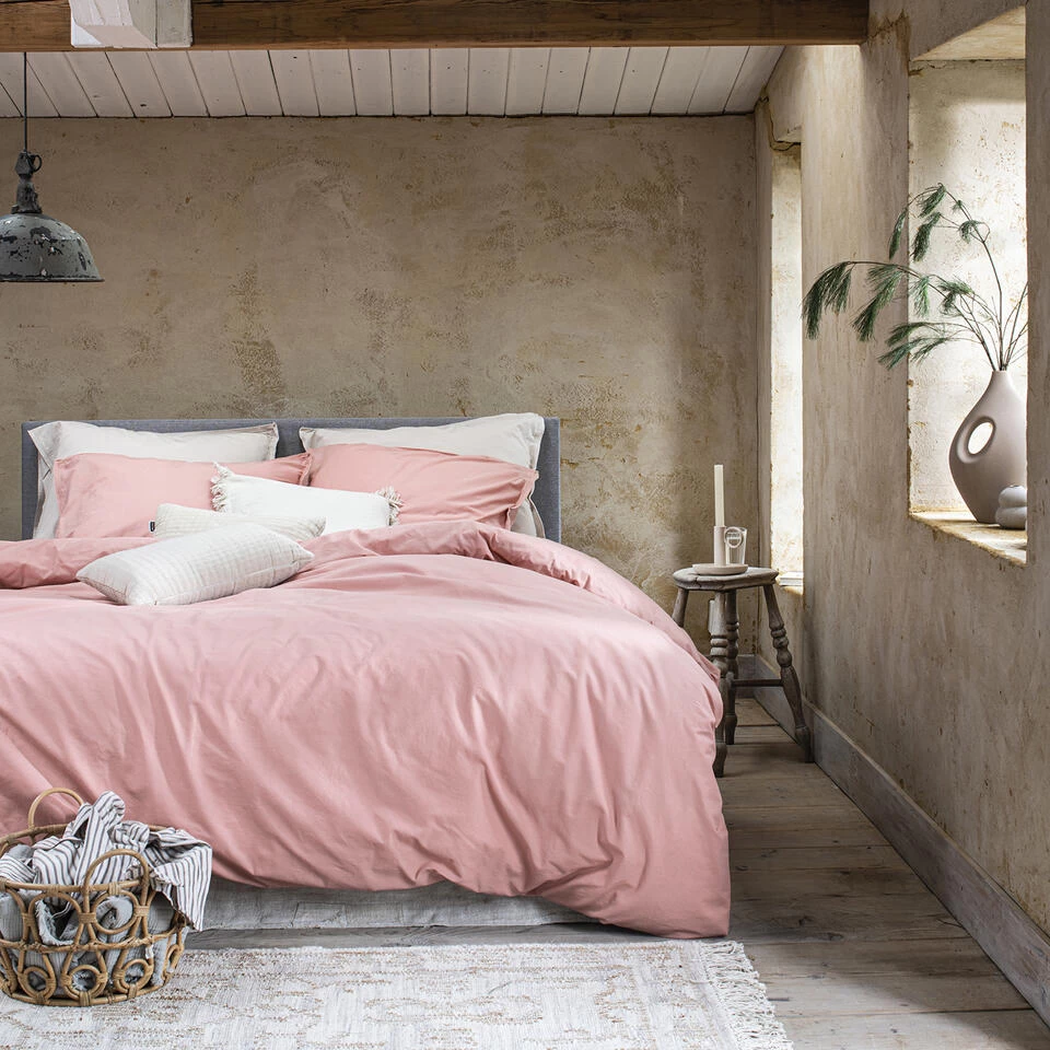 Cinderella Dekbedovertrek Moon - Katoen - 240x200/220 Cm - Cameo Pink 2 Cinderella Dekbedovertrek Moon - Katoen - 240x200/220 Cm - Cameo Pink - Afbeelding 2