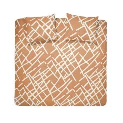Damai Dekbedovertrek Kline - Katoen - 260x200/220 Cm - Caramel