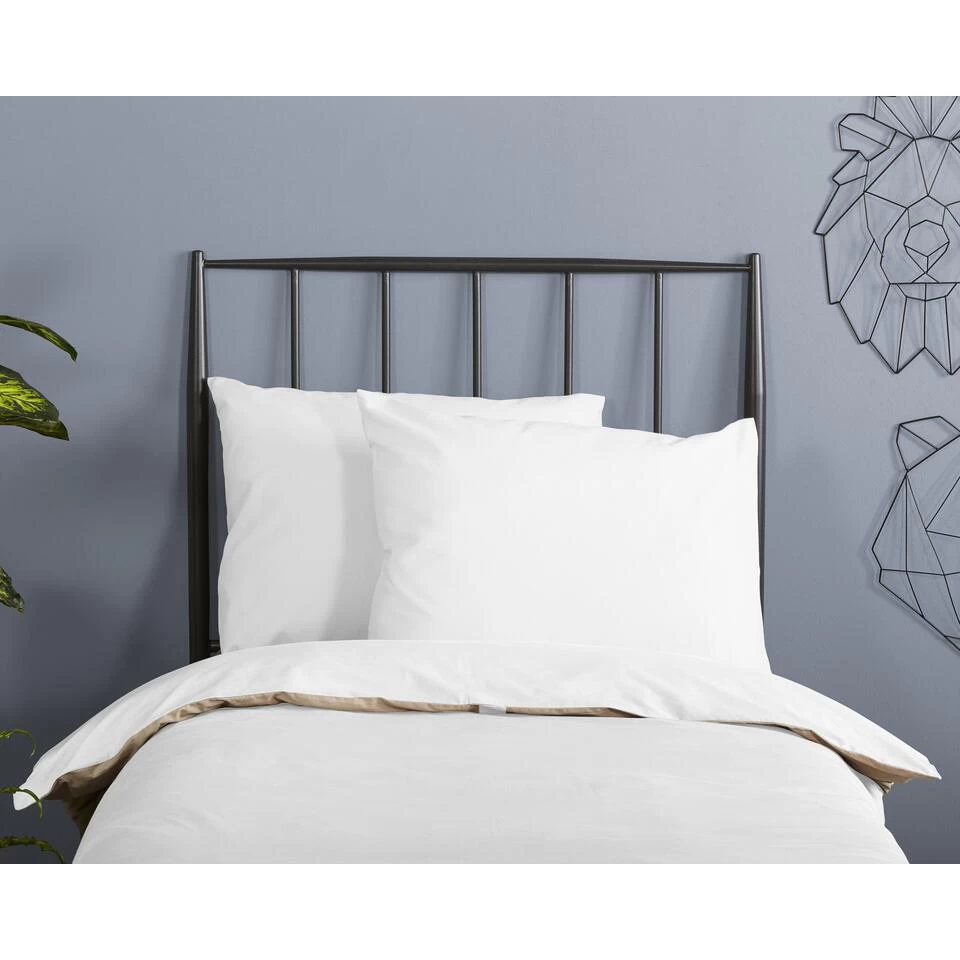 Good Morning Dekbedovertrek "uni White" - Wit - (140x220 Cm) 3 Good Morning Dekbedovertrek "uni White" - Wit - (140x220 Cm) - Afbeelding 3