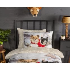 Good Morning Dekbedovertrek "Chihuahua" - Multi - (140x220 Cm) -Bedbekleding schommelt. 1000035740 0110
