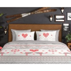 Good Morning Dekbedovertrek "Flow" - Grijs - (240x220 Cm) -Bedbekleding schommelt. 1000035757 0110