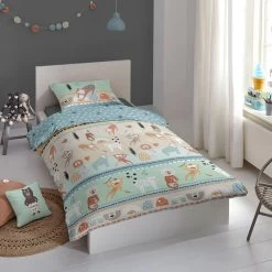 Good Morning Dekbedovertrek "Play" - Multi - (120x150 Cm) -Bedbekleding schommelt. 1000035932 0102