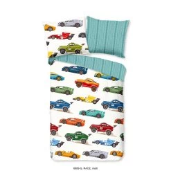 Good Morning Dekbedovertrek "Race" - Multi - (100x135 Cm)