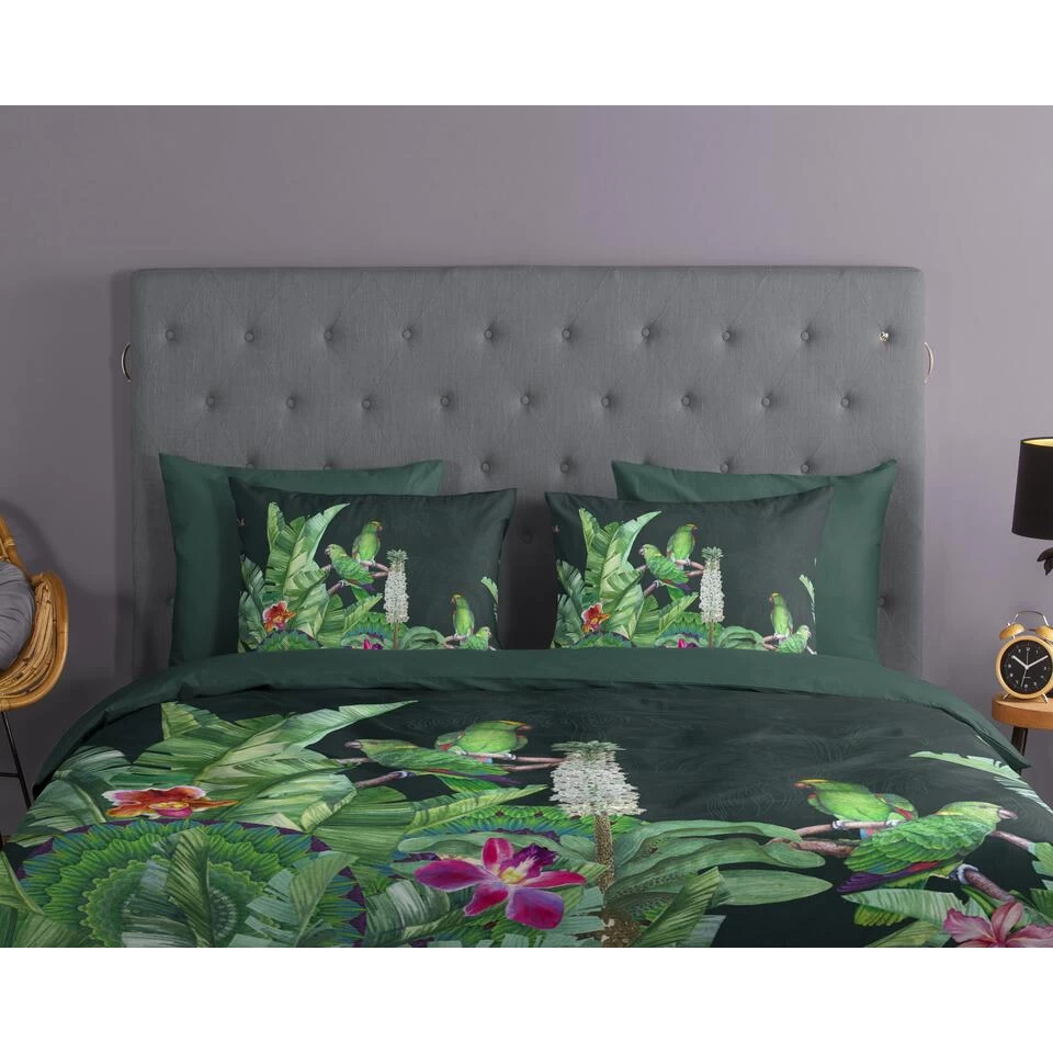 Good Morning Dekbedovertrek "Cato" - Groen - (140x220 Cm) 3 Good Morning Dekbedovertrek "Cato" - Groen - (140x220 Cm) - Afbeelding 3