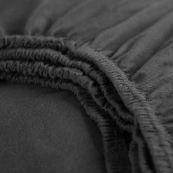 Cinderella - Hoeslaken (tot 25 Cm) - Jersey - 140x210/220 - Anthracite -Bedbekleding schommelt. 1000036493 0102