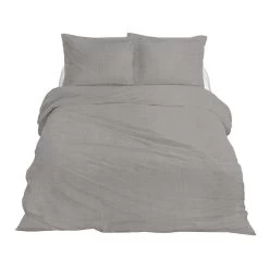Ten Cate Premium Linnen Dekbedovertrekset - 200x200/220 - Cloudy Grey