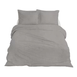 Ten Cate Premium Linnen Dekbedovertrekset - 140x200/220 - Cloudy Grey