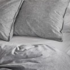 Damai Dekbedovertrek Ebba - Biologisch Katoen - 260x200/220 Cm - Grey -Bedbekleding schommelt. 1000041527 0103