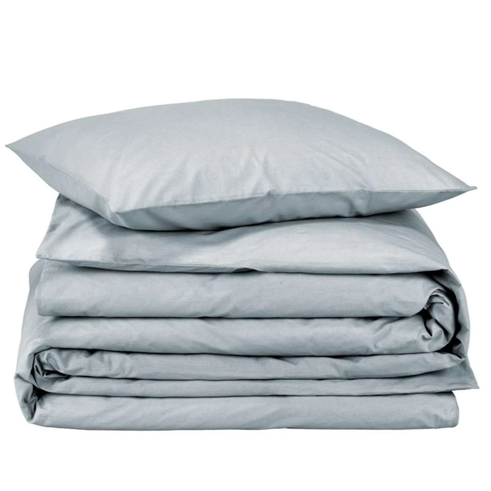 Moodit Dekbedovertrek Basil Stone Blue - Eenpersoons - 140 X 220 Cm - Katoen 3 Moodit Dekbedovertrek Basil Stone Blue - Eenpersoons - 140 X 220 Cm - Katoen - Afbeelding 3