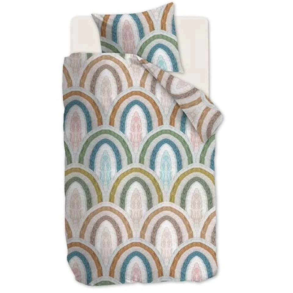 Ariadne At Home Dekbedovertrek Rainbow Brights-2-persoons (200 X 200/220 Cm) 2 Ariadne At Home Dekbedovertrek Rainbow Brights-2-persoons (200 X 200/220 Cm) - Afbeelding 2